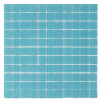 Glacier Laguna Blue 1X1 Polished Glass Tile Sample