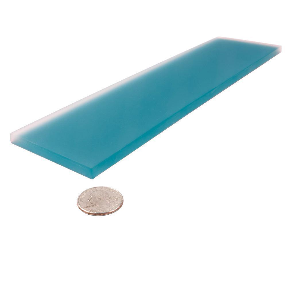 Glacier Laguna Blue 3X12 Frosted Glass Tile | Tile Club