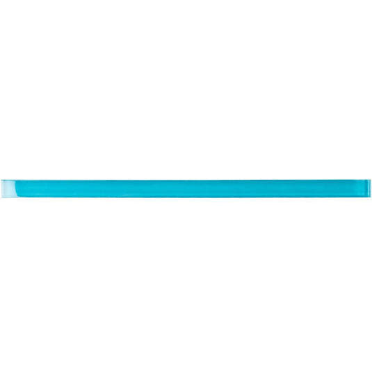 Glacier Laguna Blue Polished Glass Pencil Liner | Tile Club | Position1