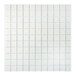 Glacier Pure White 1X1 Polished Glass Tile Sample