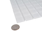 Glacier Pure White 1X1 Polished Glass Tile Sample | Tile Club