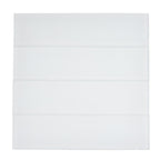Glacier Pure White 3X12 Frosted Glass Tile | Tile Club