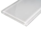 Glacier Pure White 3X12 Polished Glass Tile | Tile Club