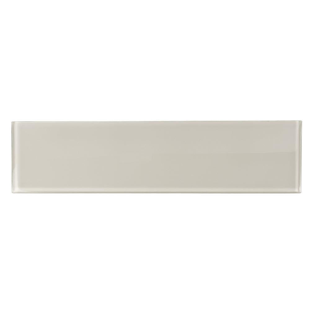 Glacier Pure White 4X16 Polished Glass Tile