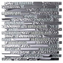 Tile Club | Hipster Lines Mosaic Tile Silver Glass Tile position: 1