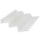 Ice White Herringbone Glass Tile | Tile Club