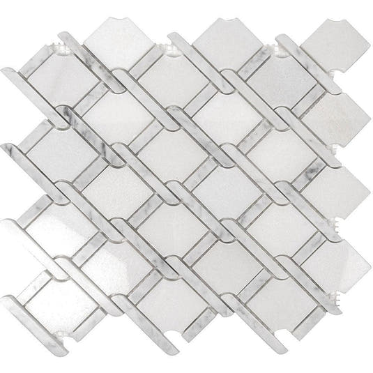 Tile Club | Italiano White Marble Mosaic Wall & Floor Tile position: 1