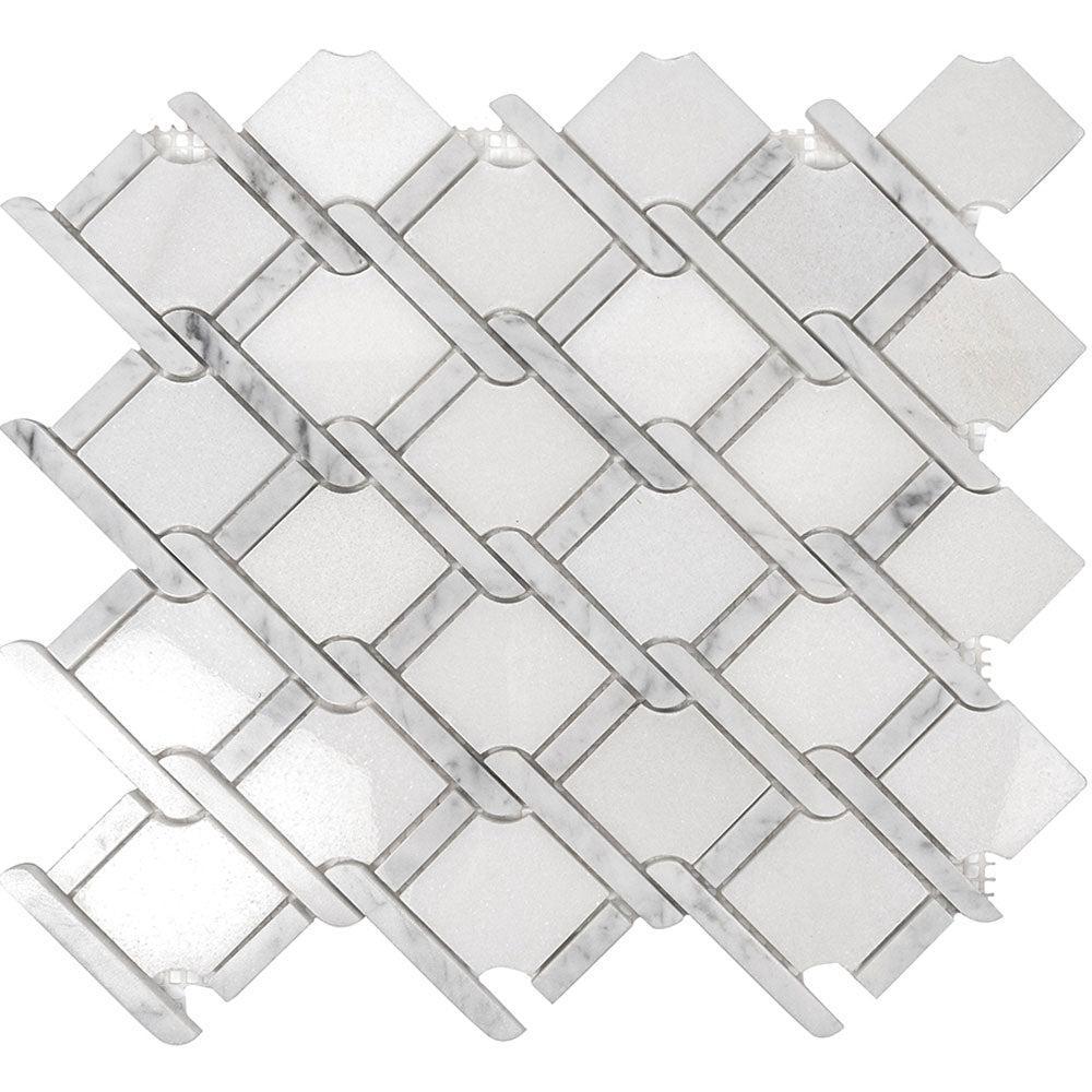 Tile Club | Italiano White Marble Mosaic Wall & Floor Tile position: 1