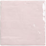 La Riviera Rose Pink Ceramic Square Tile 5.2" x 5.2" Sample