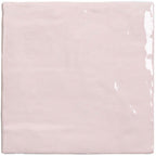 La Riviera Rose Pink Ceramic Square Tile 5.2" x 5.2"