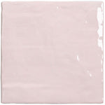 La Riviera Rose Pink Ceramic Square Tile 5.2" x 5.2" Sample