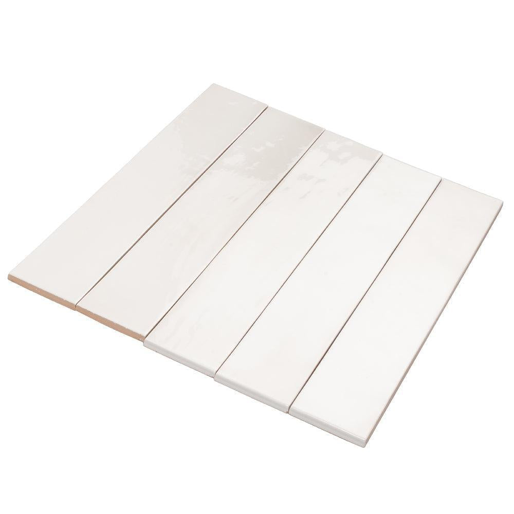 Lake White Ceramic Subway Tile 2.6x16 | Tile Club