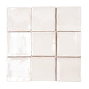 Lake White Ceramic Square Tile 4x4 | Tile Club