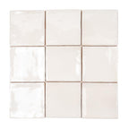 Lake White Ceramic Square Tile 4x4 | Tile Club