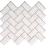 Lexington White Marble Mosaic Tile Sample