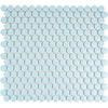 Light Blue Buttons Porcelain Penny Round Tile