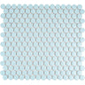 Light Blue Buttons Porcelain Penny Round Tile