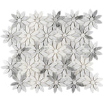 Meadow Bianco Carrara Marble Mosaic Tile
