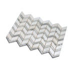Metropolitan Chevron Marble Mosaic Tile | Tile Club