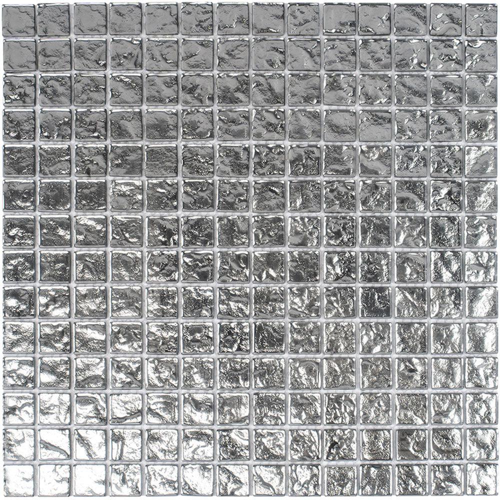 Mizumi Nickel Glass Mosaic Tile Sample