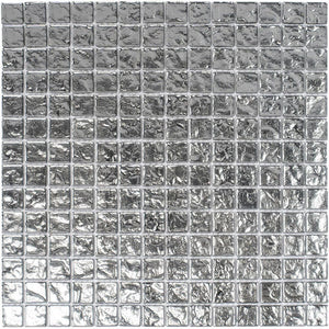 Mizumi Nickel Glass Mosaic Tile Sample