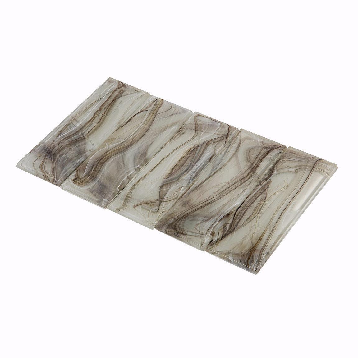 Sea Glass Amber 3X9 Subway Tile | Tile Club