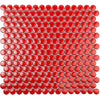 Red Buttons Porcelain Penny Round Tile