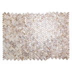 Seashell Dreams Herringbone Mosaic Tile | Tile Club