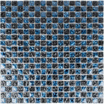 Shimmer Black Glass Mosaic Tile Sample