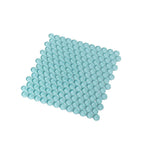 Turquoise Penny Round Glass Tile | Tile Club