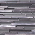 Waterfall Haze Linear Glass & Metal Mosaic Tile | Tile Club