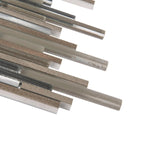Waterfall Metal Glass & Metal Mosaic Tile | Tile Club
