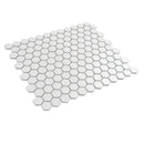 1'' White Matte Hexagon Porcelain Mosaic | Tile Club