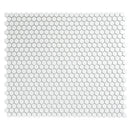 1'' White Matte Hexagon Porcelain Mosaic | Tile Club