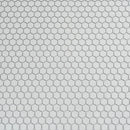 1'' White Matte Hexagon Porcelain Mosaic | Tile Club