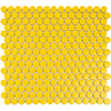Yellow Buttons Porcelain Penny Round Tile