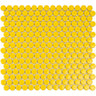 Yellow Buttons Porcelain Penny Round Tile