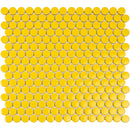 Yellow Buttons Porcelain Penny Round Tile