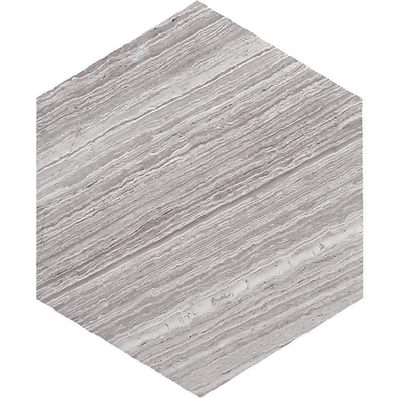 wood look hexagon marble tile