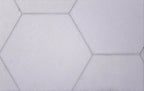 10" HEXAGON THASSOS WHITE HONED