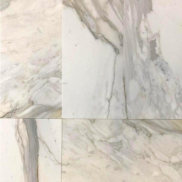 Recent Lot of Calacatta Gold 12X24 Honed Marble Tile