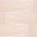 La Riviera Rose 2.5x8" Pink Ceramic Subway Tile 