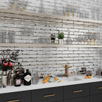 3x12 Beveled Antique Mirror Glass Subway Tile | Tile Club