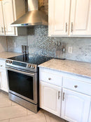 Carrara Marble Brick Tile Backsplash