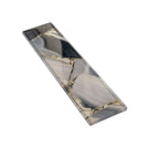 3" x 12" Smoky Quartz Geode Glass Tile | Tile Club