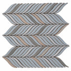 Chateau Blue Sprig Ceramic Mosaic Tile | Tile Club