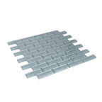 Chic Gray Glass Brick Tile | Tile Club