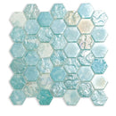 Coastal Dreams Hexagon Glass Mosaic Tile | Tile Club