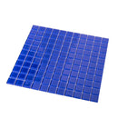 Cobalt Blue Square Glass Mosaic Tile 1x1 | Tile Club