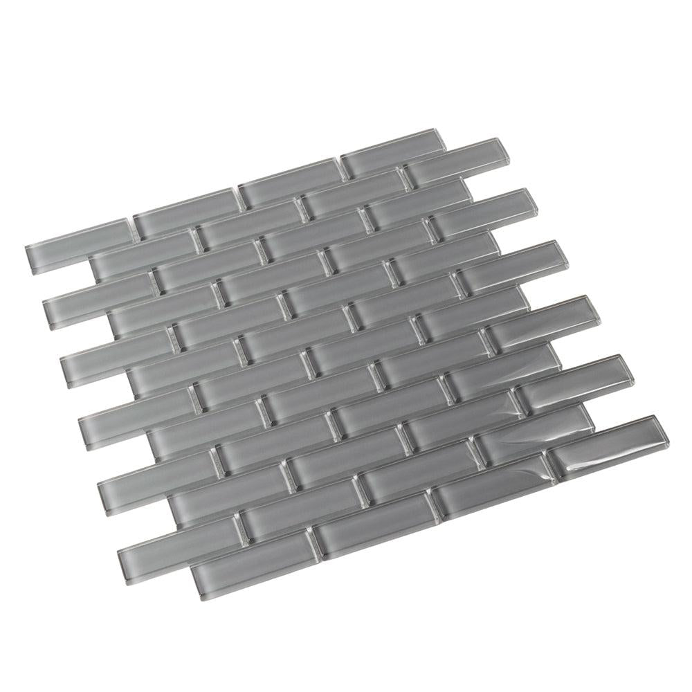 Cool Gray Glass Brick Tile | Tile Club